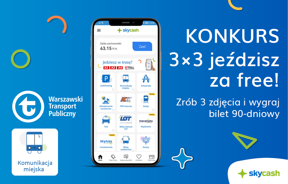 Konkurs „3×3 jeździsz za free!”